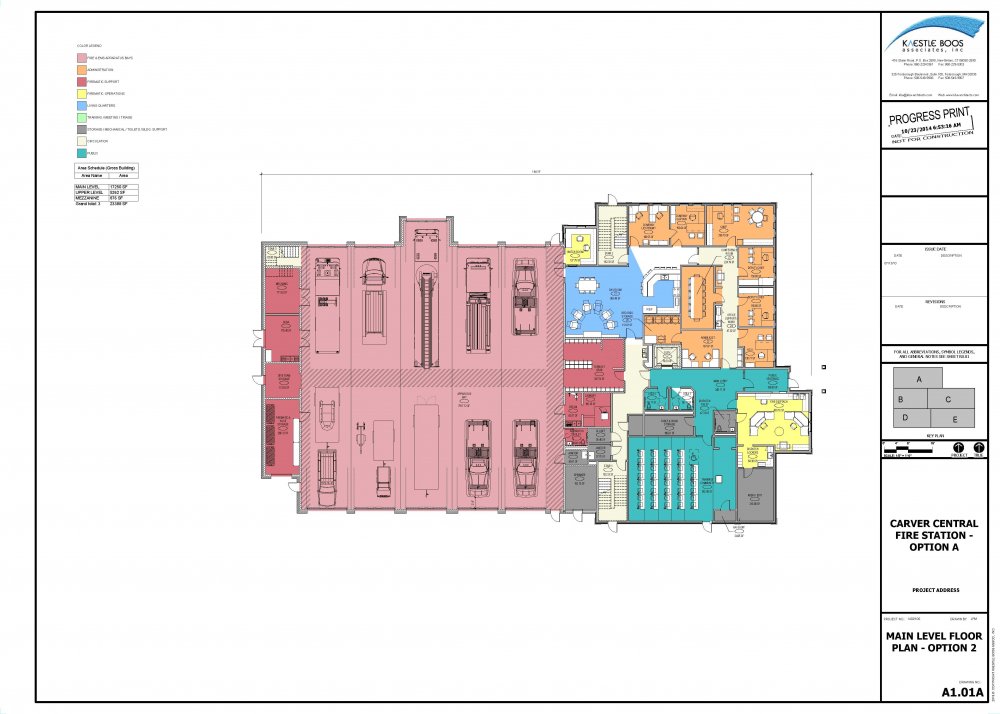 Fire Station Floor Plans / Interior and Exterior