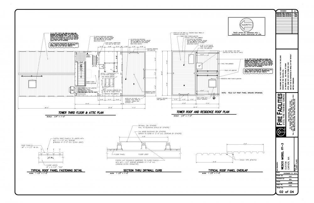 Fire Station Floor Plans Interior And Exterior Elevations