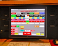 TELEX IP Based Touch Screen Dispatch Console. This new console was custom designed by Charlie Friss from CFM Communications with some input by Chief Weston. The console monitors Carver Fire Primary and Back-up, EMS, Police, DPW, Plymouth County Control and our 6 Plymouth Count Mutual Aid Frequencies. Fire dispatchers have the capability to tone Fire and EMS Incidents, open apparatus doors, monitor our radio voting system and record and replay emergency Incident audio. A lot of thought went into the design of the console, trying to make it very easy for a Fire Dispatcher to operate during stressful situations.